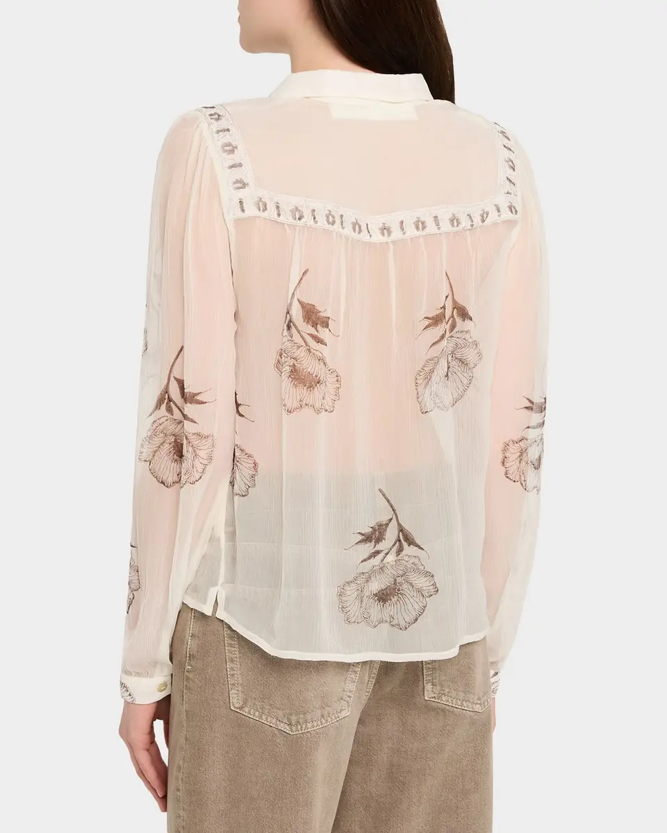 ALIX OF BOHEMIA Pascal Obsidian Poppy Sheer Blouse | Thumbnail 7 ALIX OF BOHEMIA Pascal Obsidian Poppy Sheer Blouse | Thumbnail 7