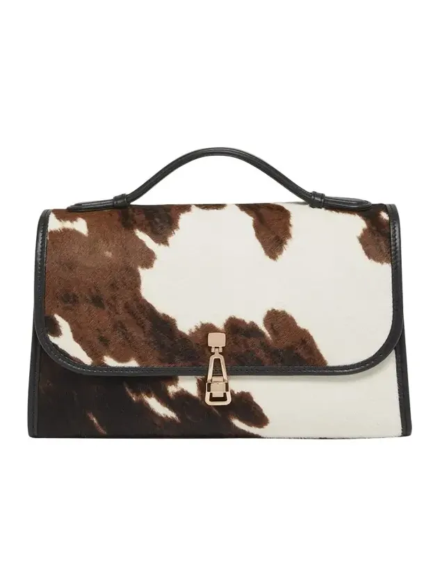 Leonora Medium Pony Hair Top-Handle Bag