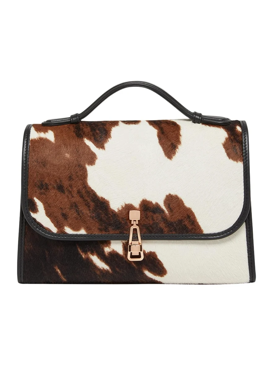 Leonora Medium Pony Hair Top-Handle Bag Leonora Medium Pony Hair Top-Handle Bag