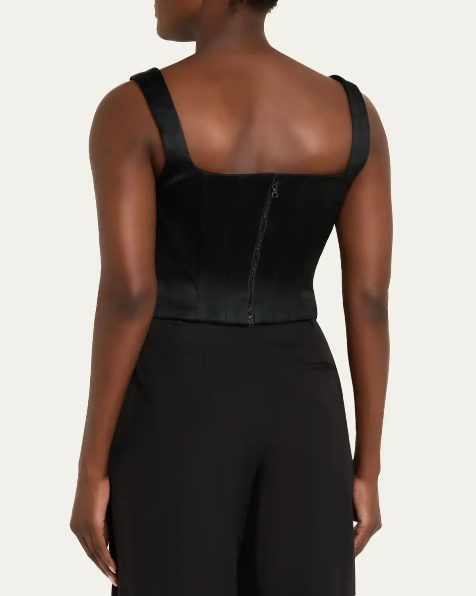 Alice + Olivia Lilianna Satin Corset Top | Thumbnail 3 Alice + Olivia Lilianna Satin Corset Top | Thumbnail 3