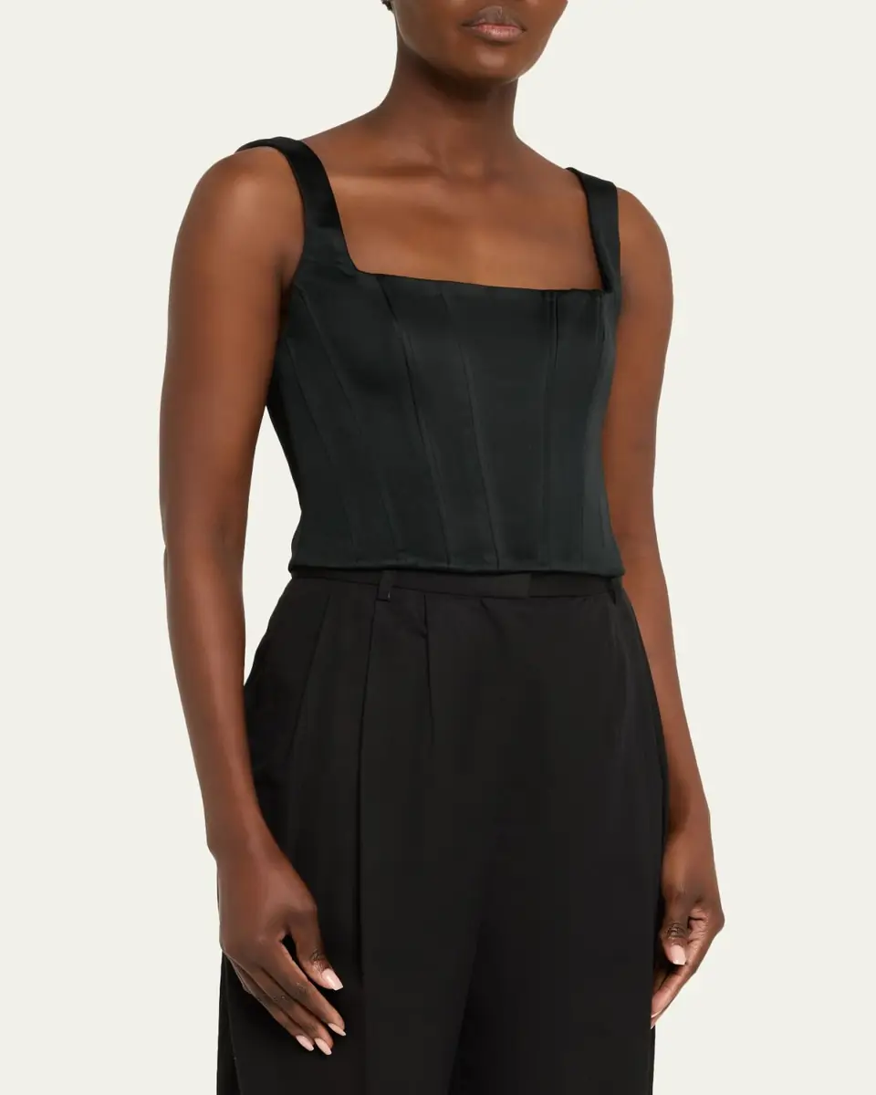 Alice + Olivia Lilianna Satin Corset Top | Thumbnail 4 Alice + Olivia Lilianna Satin Corset Top | Thumbnail 4