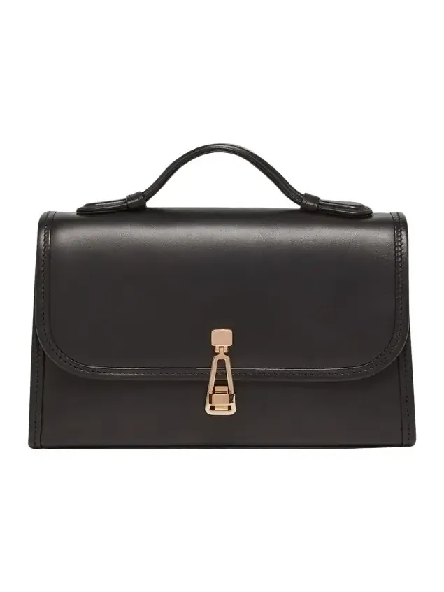 Leonora Small Nappa Leather Top-Handle Bag