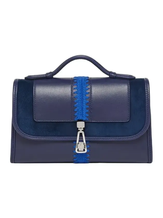 Leonora Small Embroidered Leather Top-Handle Bag Leonora Small Embroidered Leather Top-Handle Bag