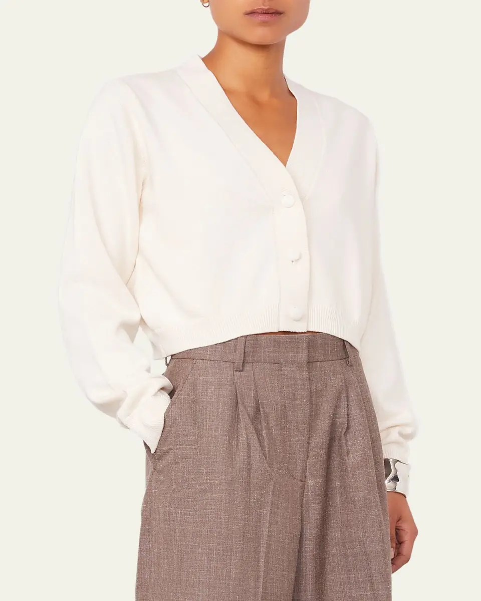 OFFICINE GÉNÉRALE Serena Cotton Cashmere Knit Cardigan | Thumbnail 4