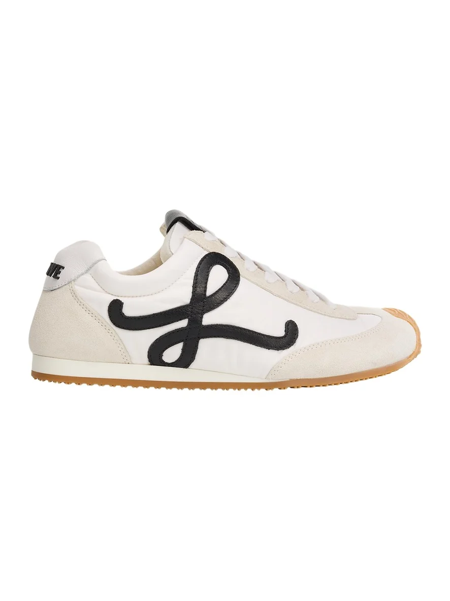 Ballet Runner 2.0 Nylon and Calfskin Low-Top Sneakers