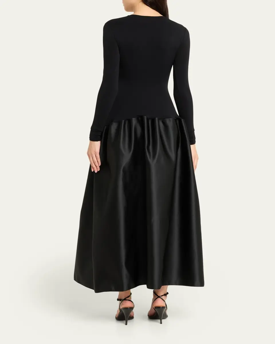 FFORME Catrin Drop-Waist Duchesse Satin Maxi Dress | Thumbnail 3 FFORME Catrin Drop-Waist Duchesse Satin Maxi Dress | Thumbnail 3