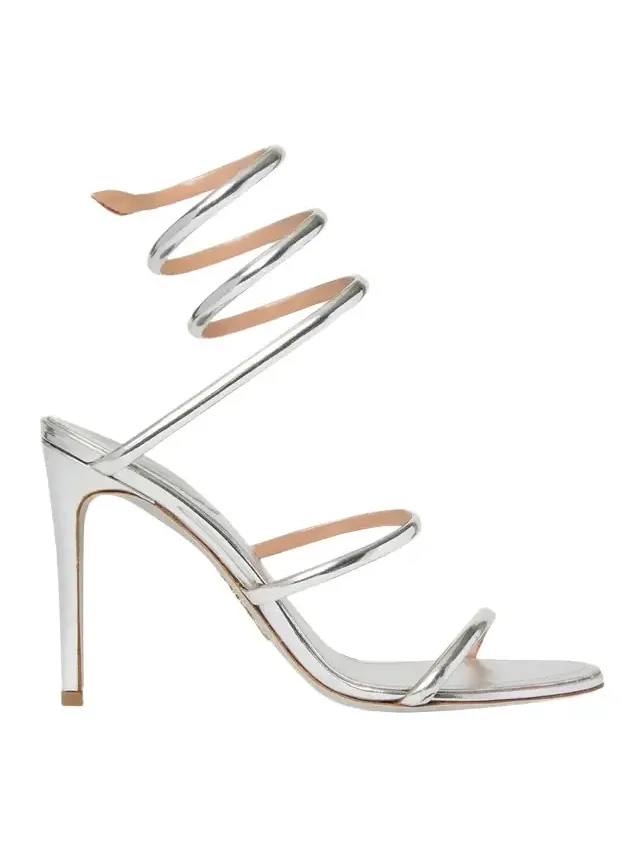 105mm Cleo Metallic Leather Sandals 105mm Cleo Metallic Leather Sandals