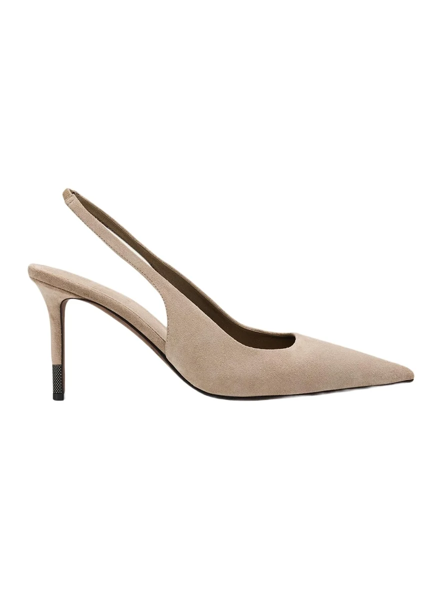 80mm Monili Suede Slingback Pumps 80mm Monili Suede Slingback Pumps