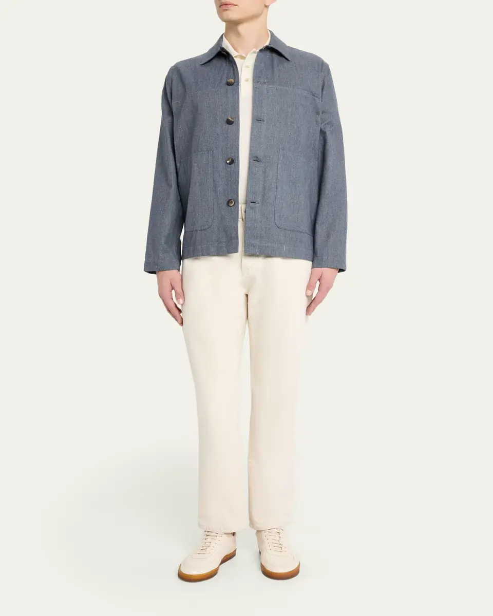 Frescobol Carioca Men's Belford Cotton-Cashmere Jacket | Thumbnail 2 Frescobol Carioca Men's Belford Cotton-Cashmere Jacket | Thumbnail 2