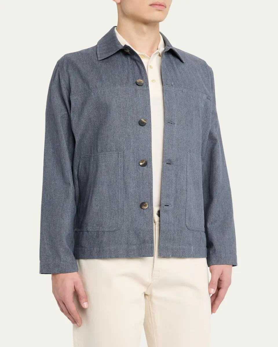Frescobol Carioca Men's Belford Cotton-Cashmere Jacket | Thumbnail 4 Frescobol Carioca Men's Belford Cotton-Cashmere Jacket | Thumbnail 4