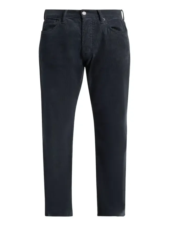 Men's Slim-Fit Stretch Black Denim Five-Pocket Pants Men's Slim-Fit Stretch Black Denim Five-Pocket Pants