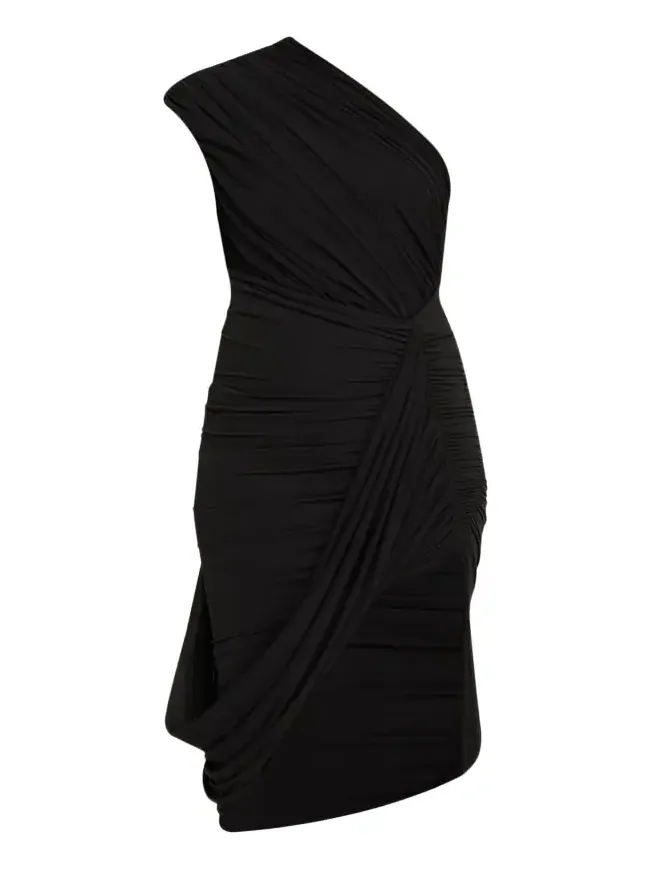 Ronny Kobo Emery Draped One-Shoulder Bodycon Dress