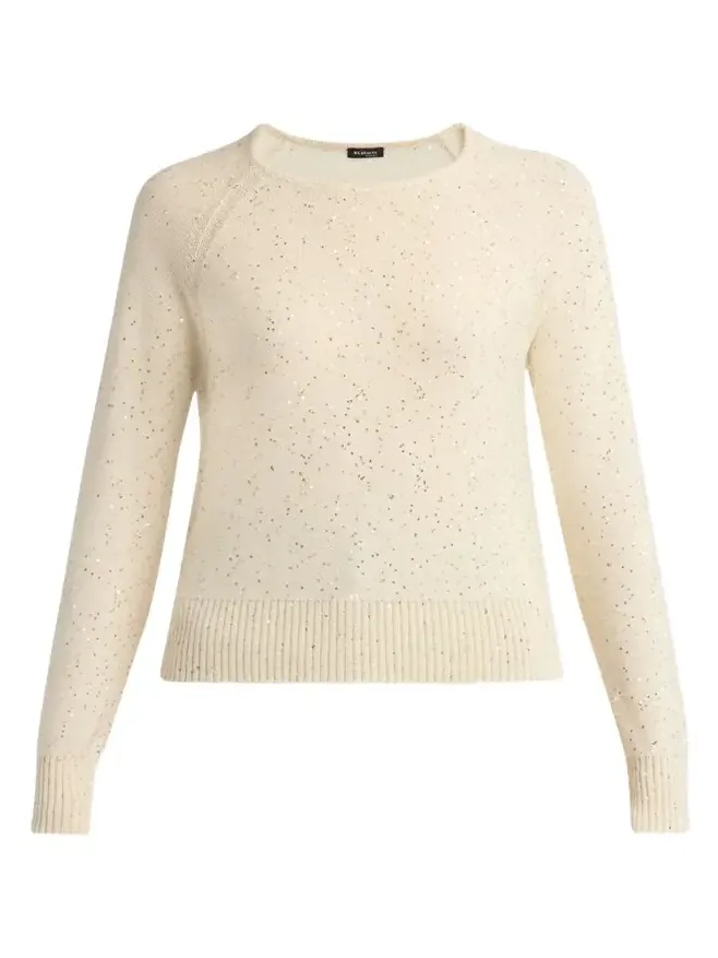 Cashmere Paillette Crewneck Sweater Cashmere Paillette Crewneck Sweater