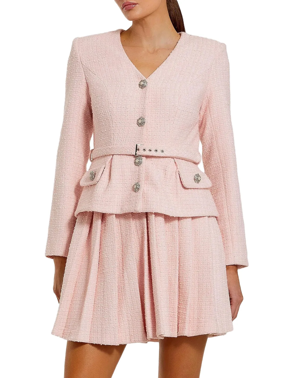 Women's Ieena Bouclé Tailored Minidress Women's Ieena Bouclé Tailored Minidress