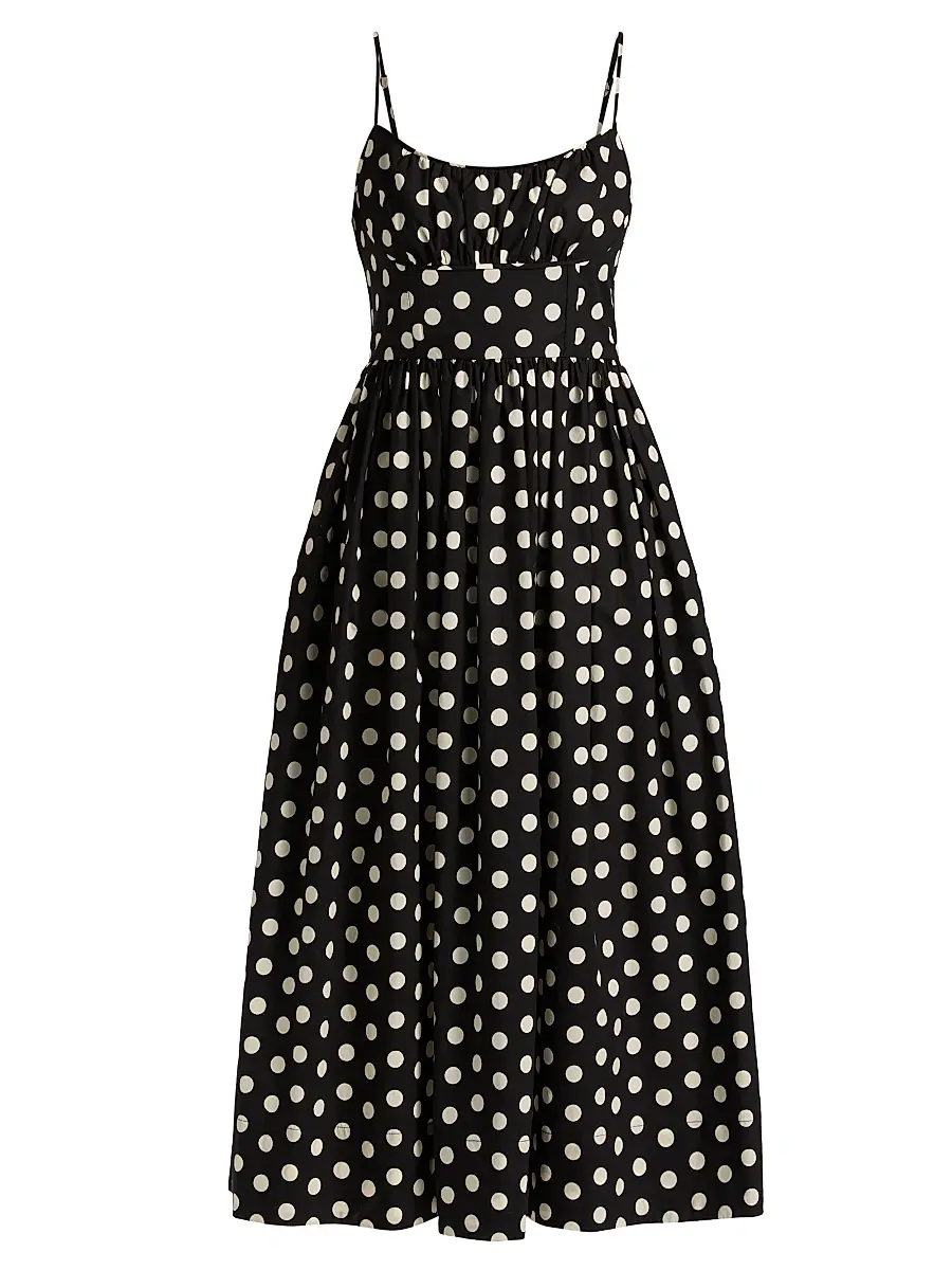Women's Alba Polka Dot Midi-Dress - Joelle Dot Black Women's Alba Polka Dot Midi-Dress - Joelle Dot Black