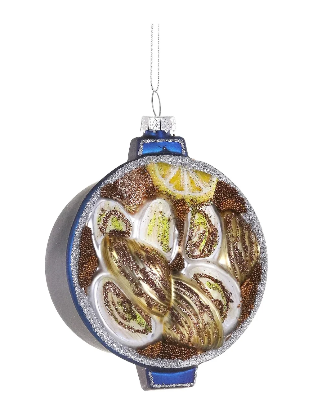 Cody Foster & Co Clams Glass Ornament