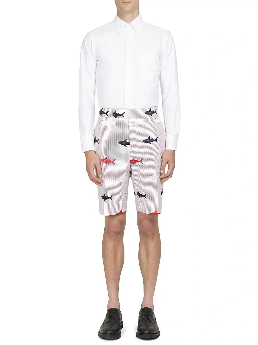 Thom Browne Solid Button-Down Shirt - Light Blue | Thumbnail 2