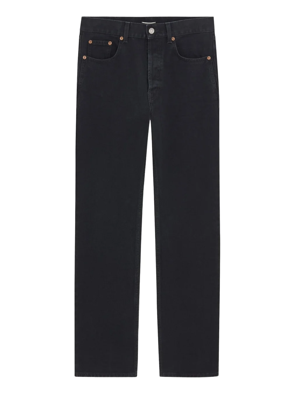 Saint Laurent Men's Loose-Fit Jeans in South Denim - Old Black