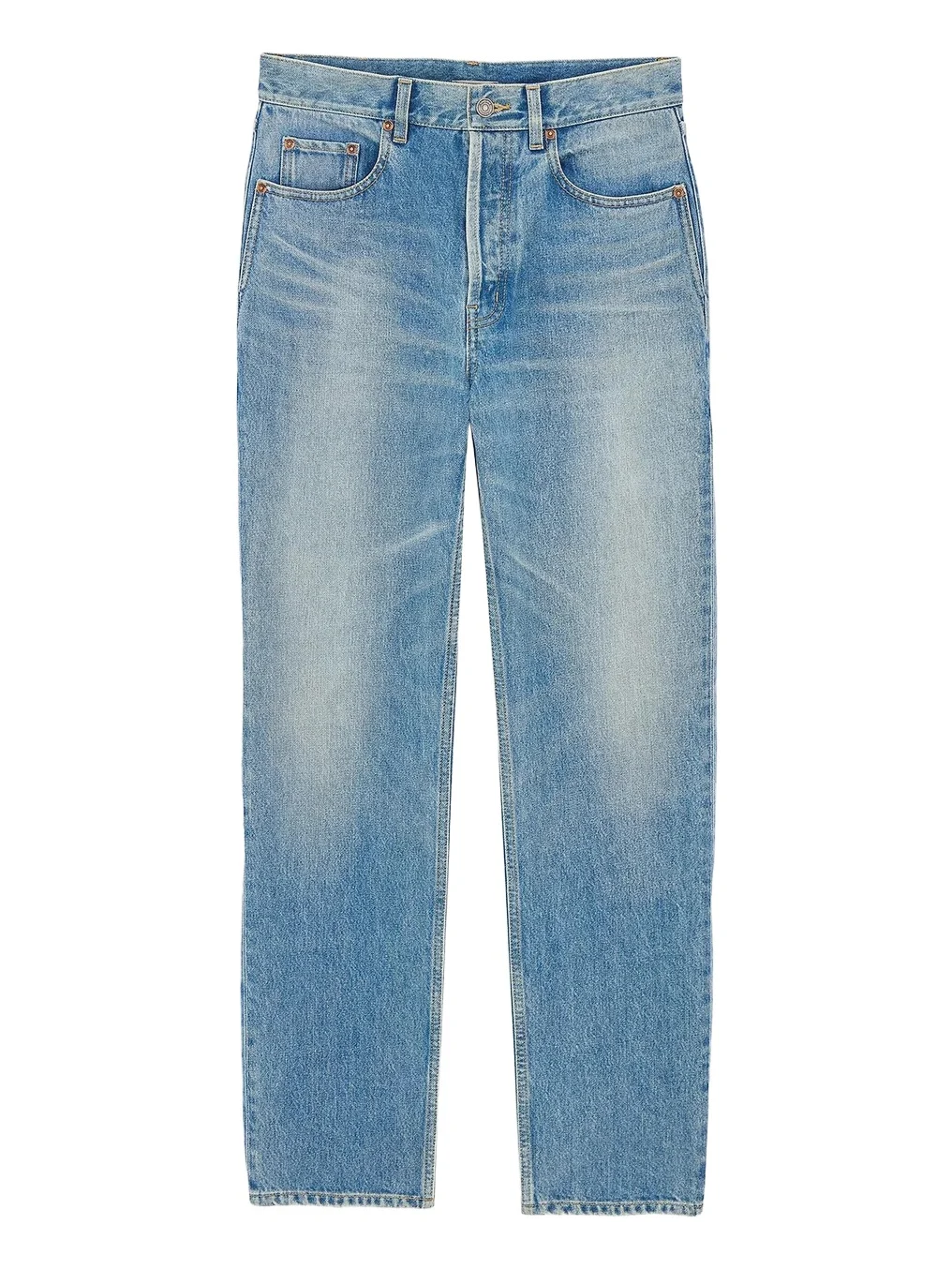 Saint Laurent Men's Mick Long Jeans in Denim - Indigo Ocean