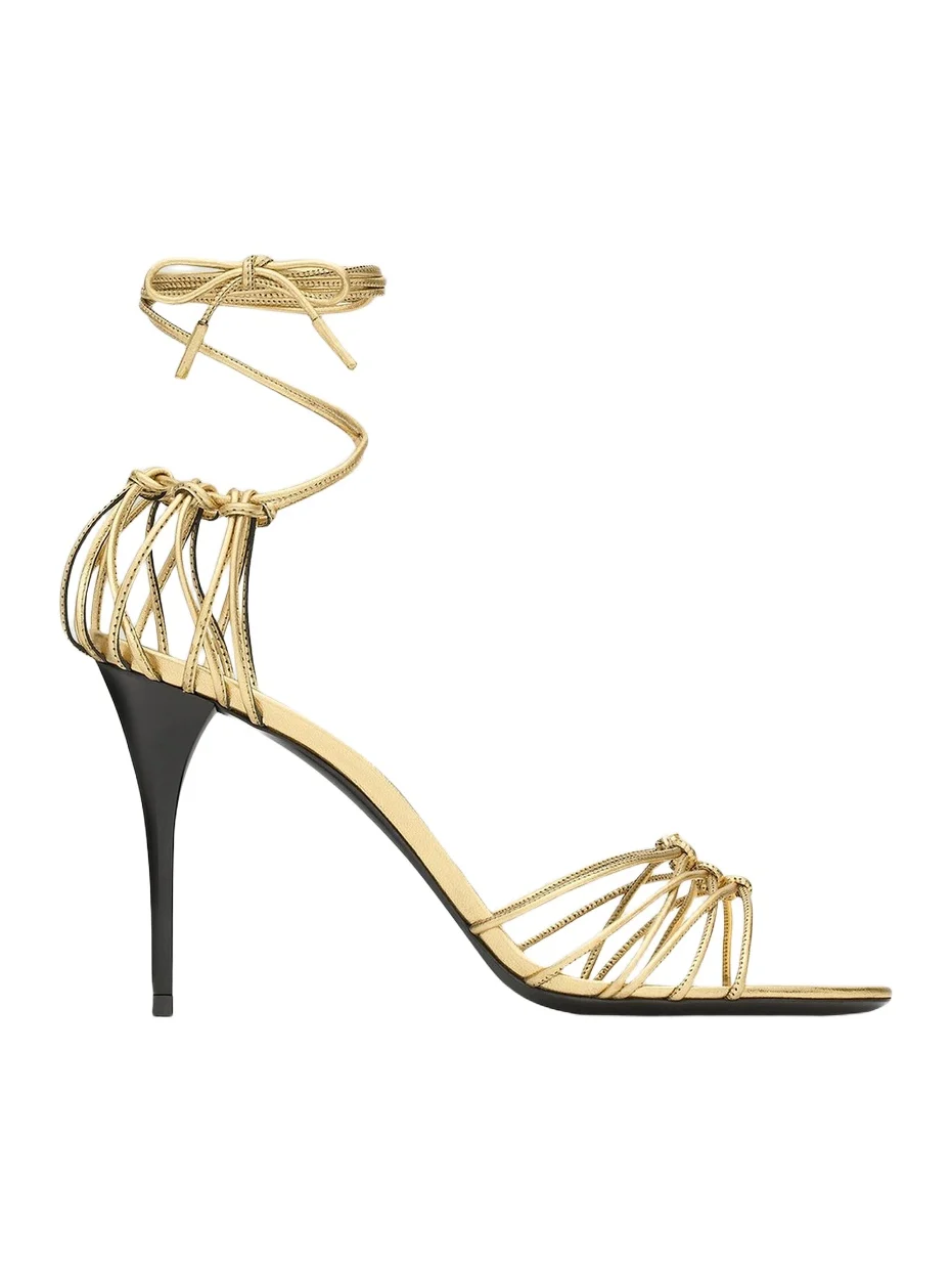 Women's Babylone Sandals in Metallic Leather - Or Women's Babylone Sandals in Metallic Leather - Or