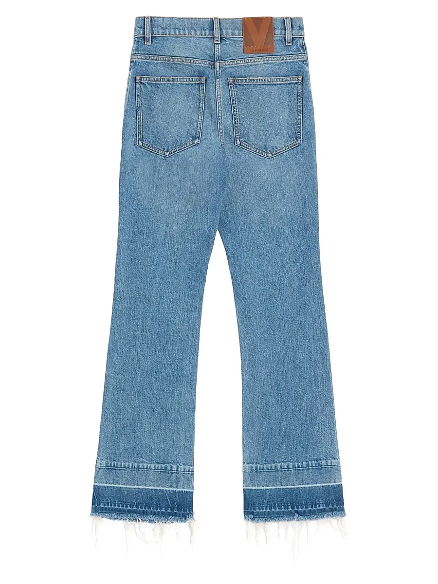 Valentino Women's Embroidered Denim Trousers | Thumbnail 2 Valentino Women's Embroidered Denim Trousers | Thumbnail 2