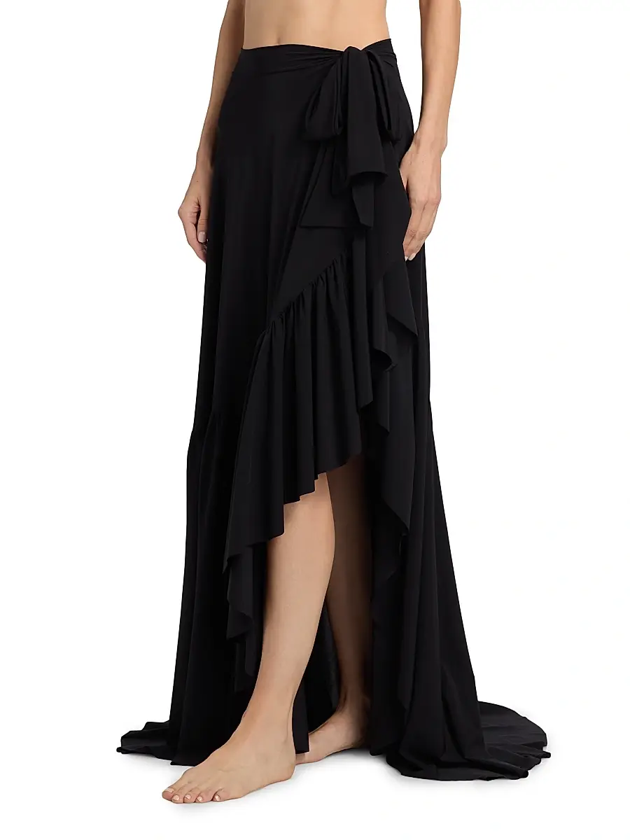 Chiara Boni La Petite Robe Women's Iggy Ruffle Wrap Maxi Sarong | Thumbnail 4