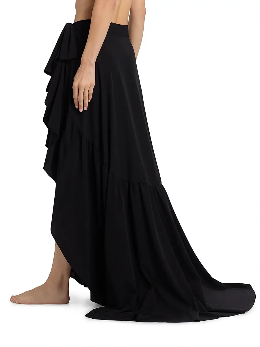 Chiara Boni La Petite Robe Women's Iggy Ruffle Wrap Maxi Sarong | Thumbnail 5