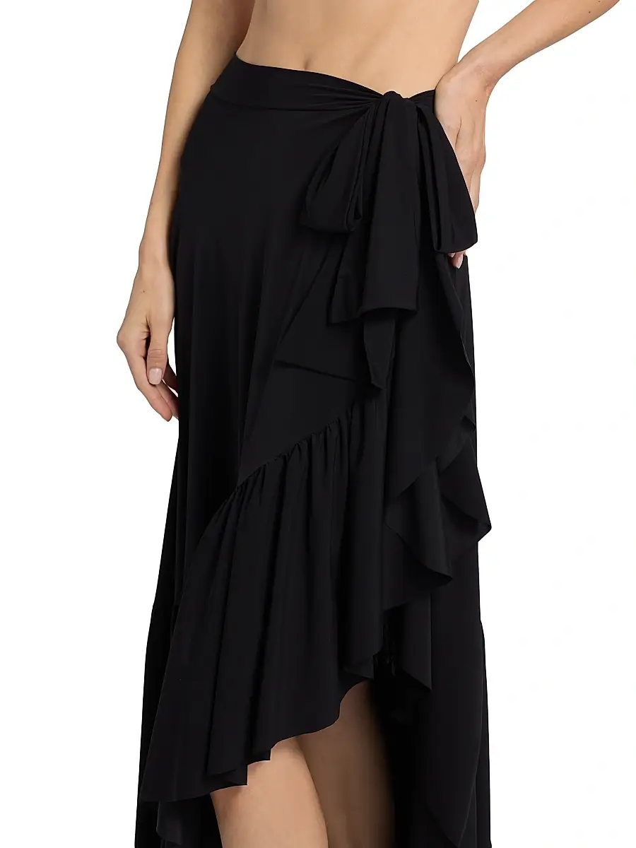 Chiara Boni La Petite Robe Women's Iggy Ruffle Wrap Maxi Sarong | Thumbnail 6