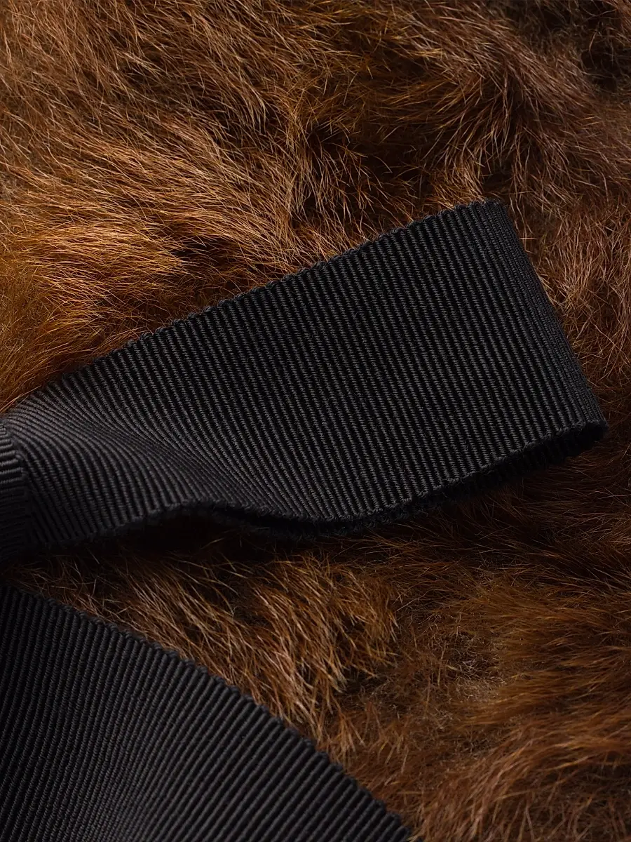 Prada Women's Shearling Collar - Brown | Thumbnail 4 Prada Women's Shearling Collar - Brown | Thumbnail 4