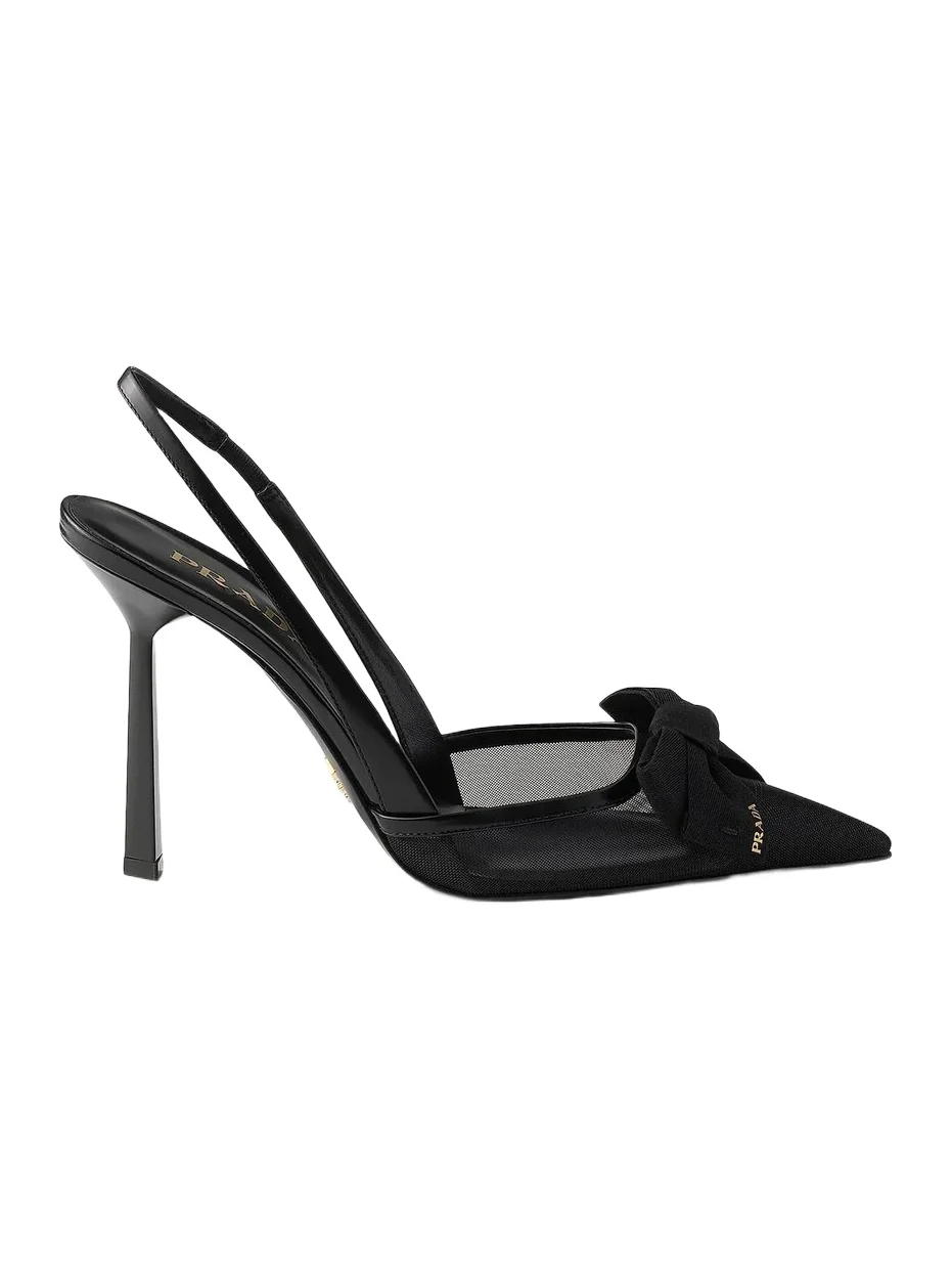 Women's Mesh Fabric Slingback Pumps Women's Mesh Fabric Slingback Pumps