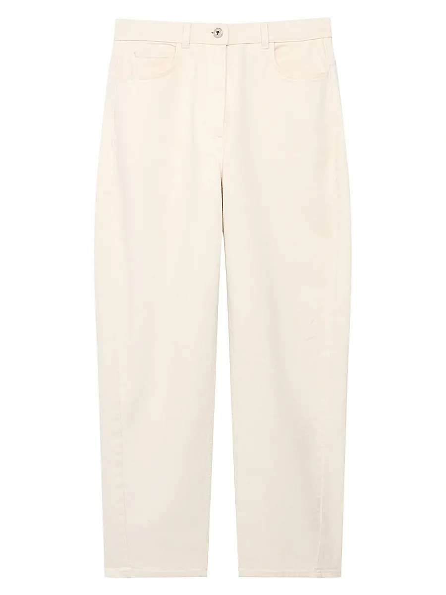 Women's Denim Curved Pants Women's Denim Curved Pants