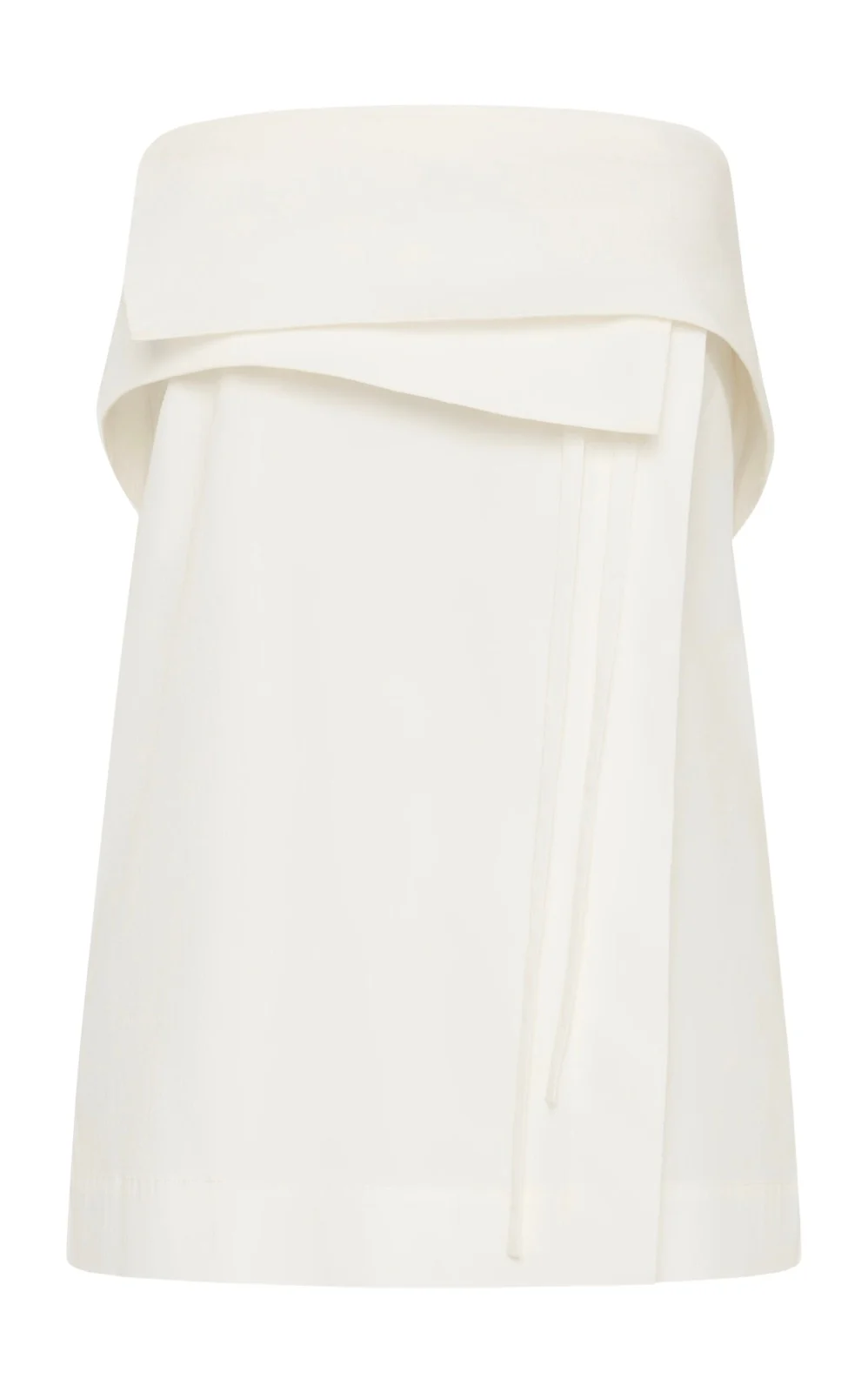 Strapless Cotton-Blend Wrap Top Strapless Cotton-Blend Wrap Top