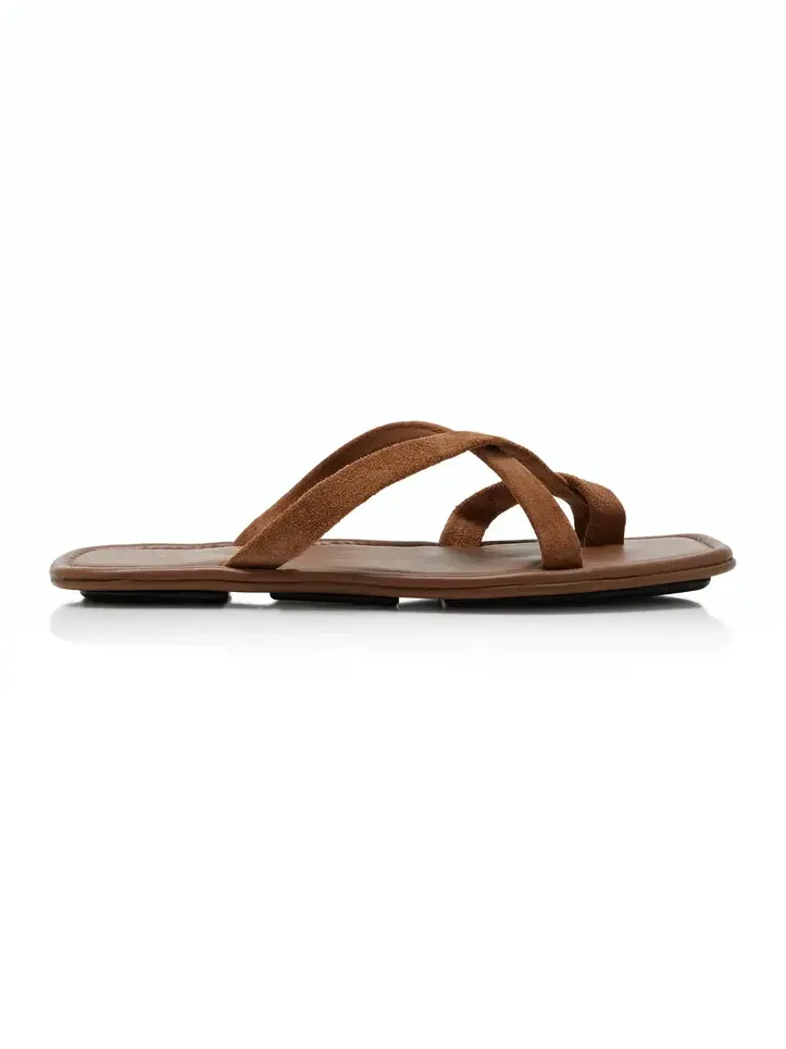 Soft Strap Suede Slide Sandals Soft Strap Suede Slide Sandals