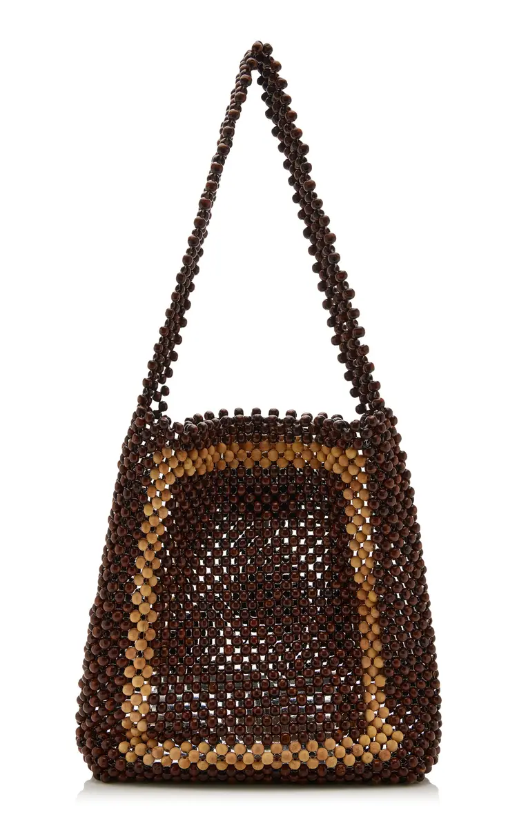 St. Agni Taxi Beaded Wooden Tote Bag | Thumbnail 3 St. Agni Taxi Beaded Wooden Tote Bag | Thumbnail 3