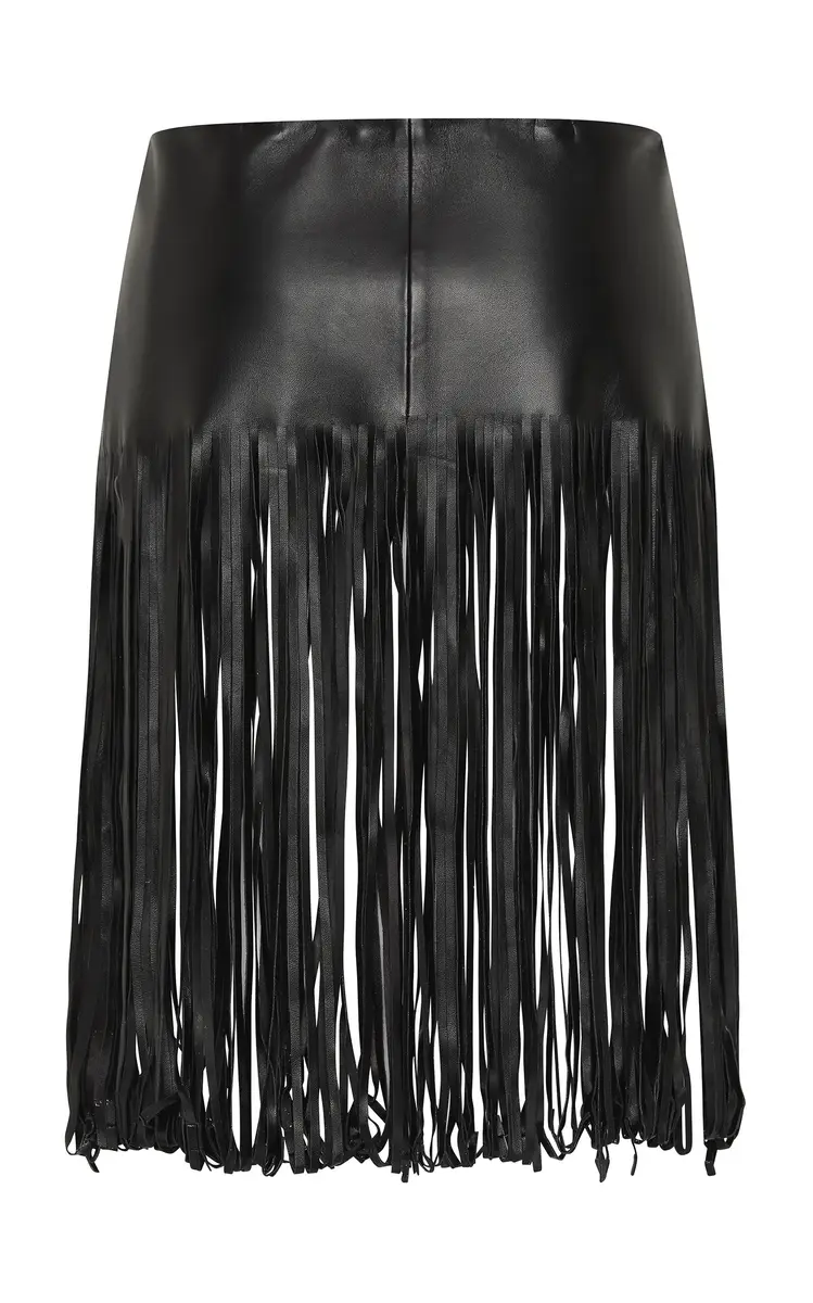 St. Agni Fringed Leather Belt Skirt | Image 1 St. Agni Fringed Leather Belt Skirt | Image 1