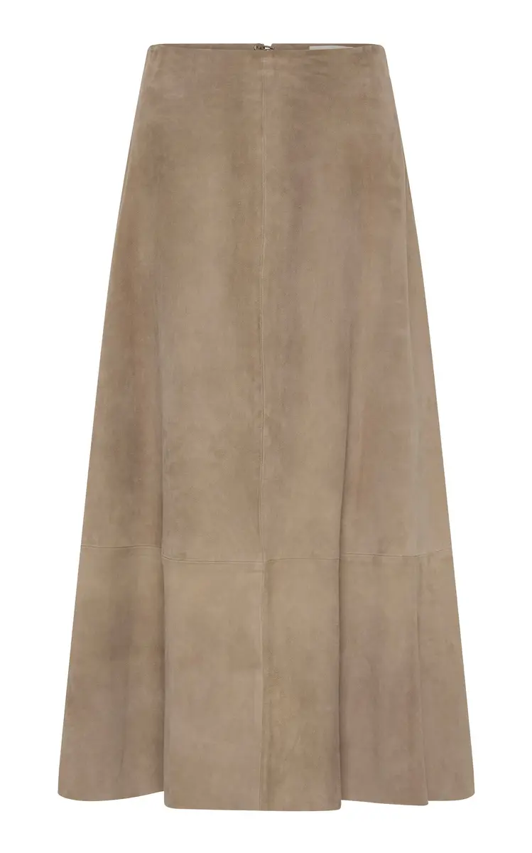 St. Agni Suede Circle Skirt