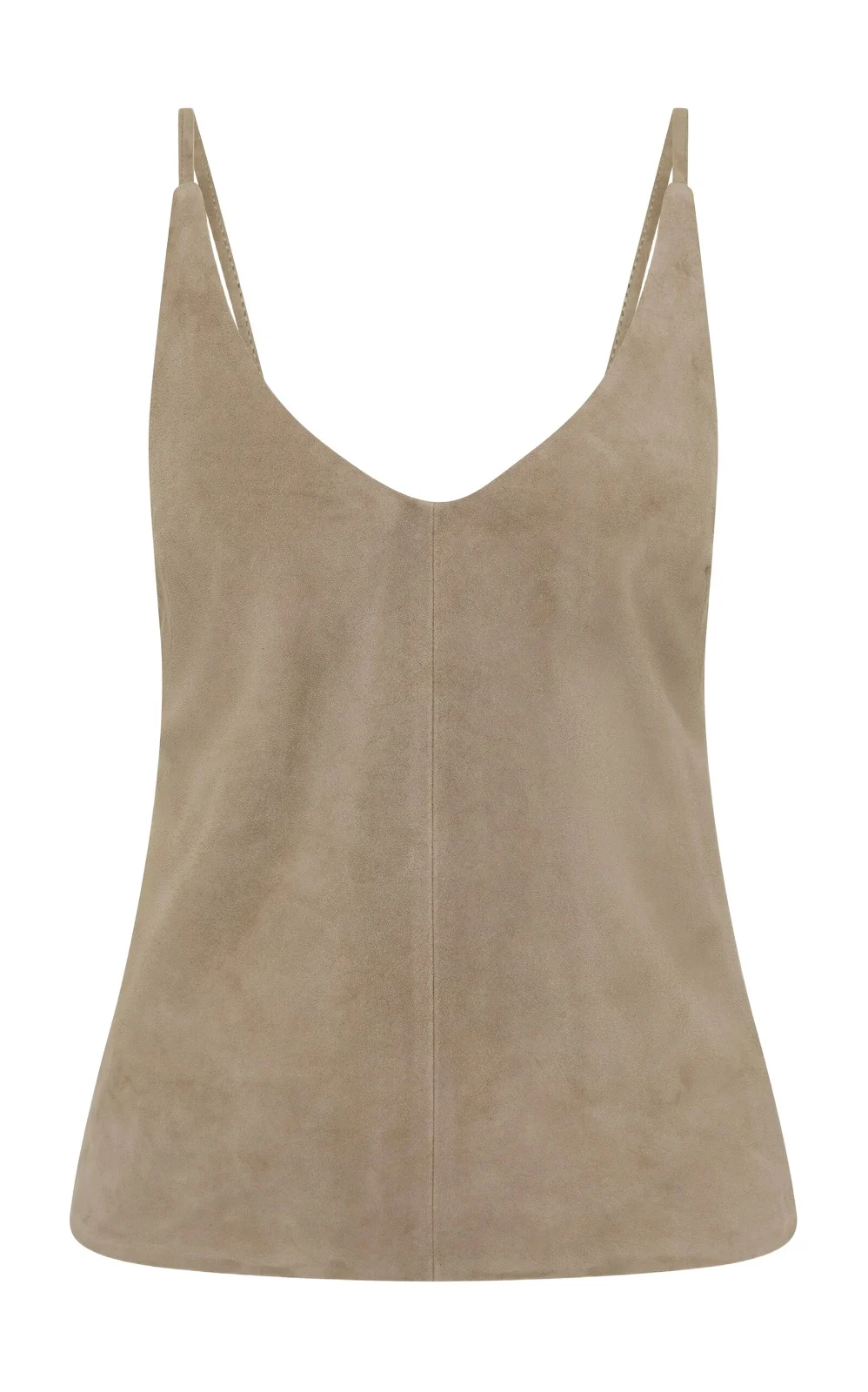 Suede Low Back Tie Top