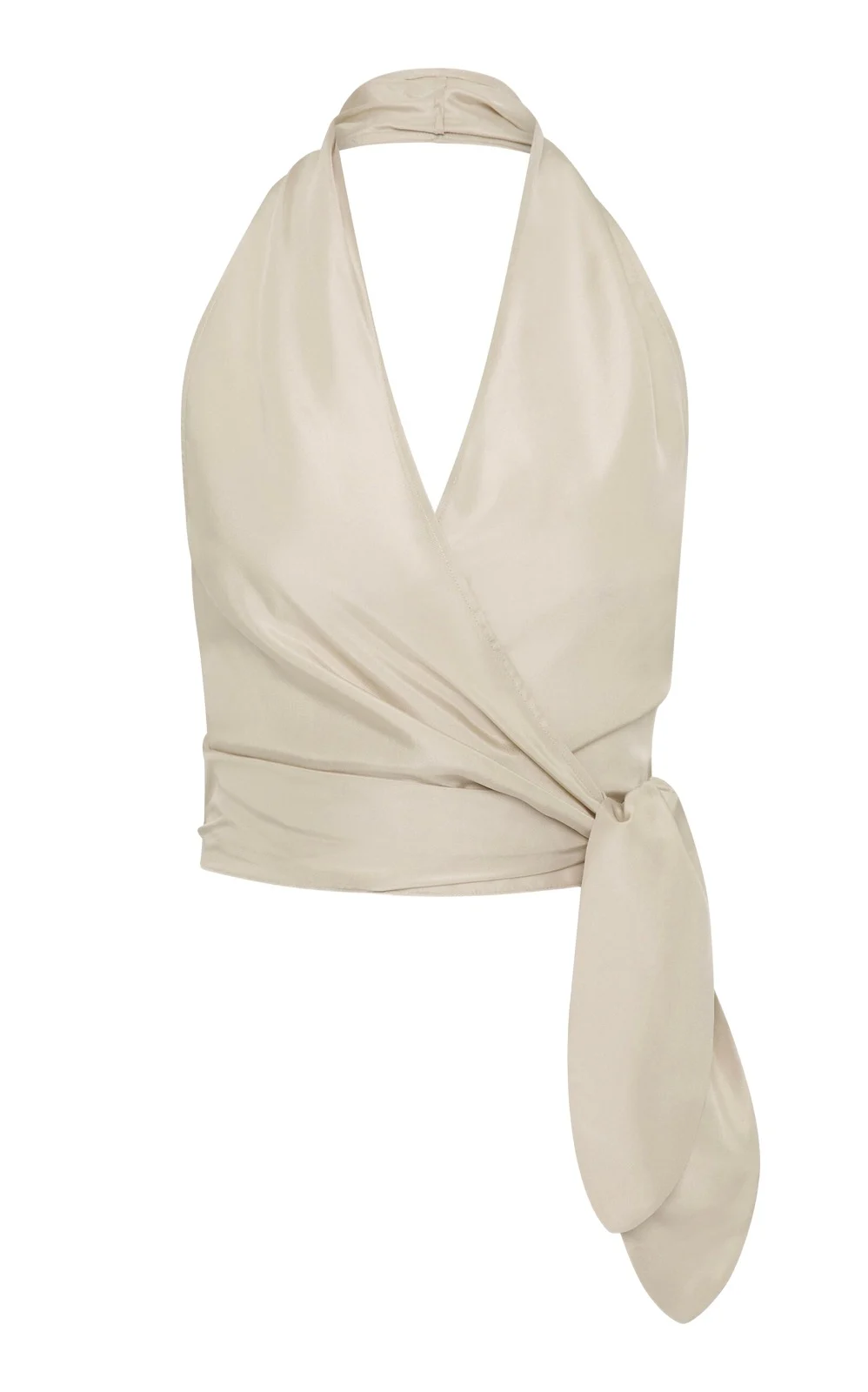 Silk Halter Wrap Top Silk Halter Wrap Top