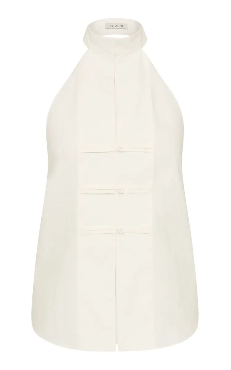 St. Agni Mandarin Halter Top