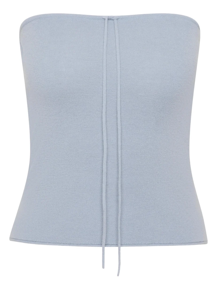 Wool Strapless Top
