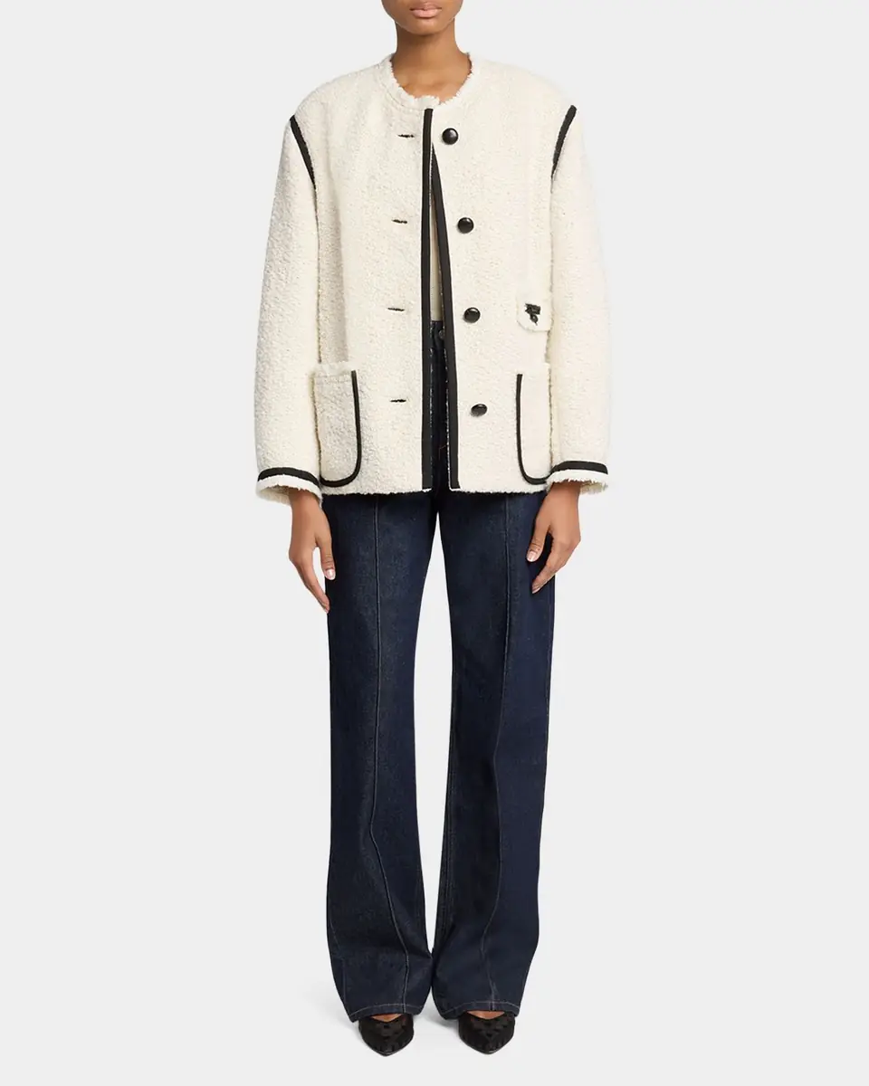 Isabel Marant Maylin Contrast-Trim Tweed Jacket | Thumbnail 6 Isabel Marant Maylin Contrast-Trim Tweed Jacket | Thumbnail 6