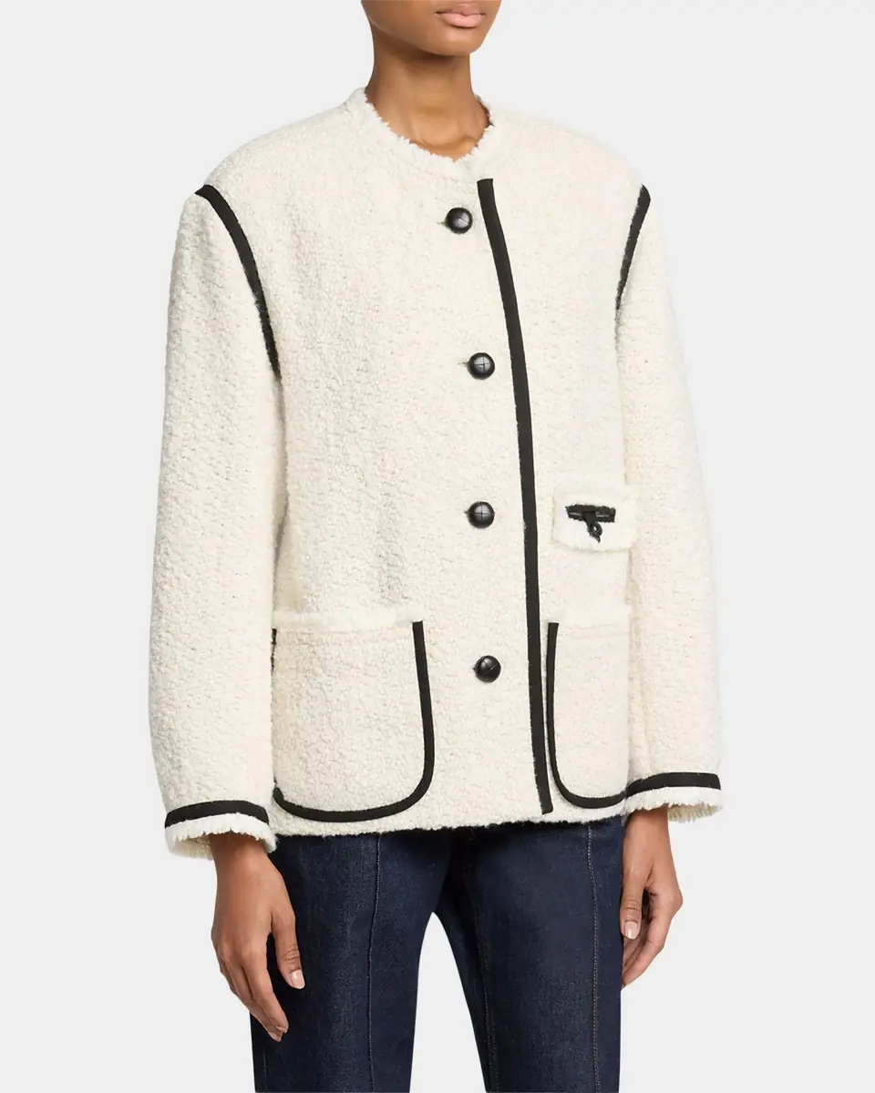 Isabel Marant Maylin Contrast-Trim Tweed Jacket | Thumbnail 8 Isabel Marant Maylin Contrast-Trim Tweed Jacket | Thumbnail 8
