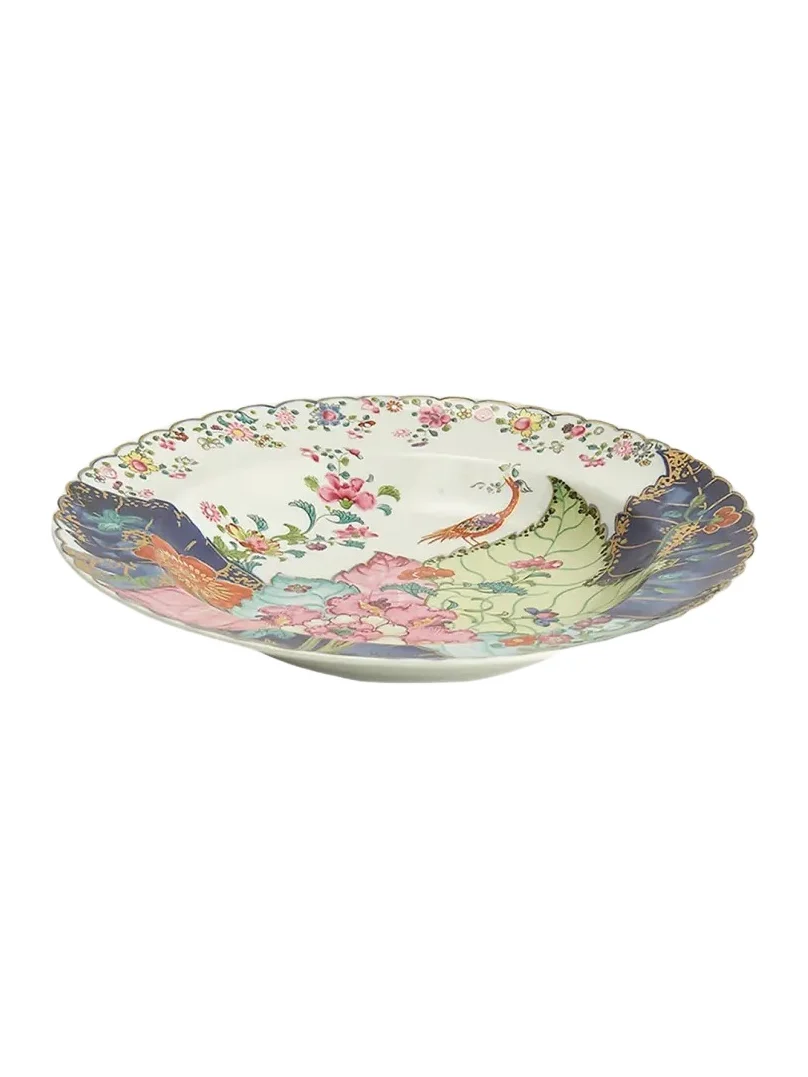 Mottahedeh Tobacco Leaf Rim Soup Bowl
