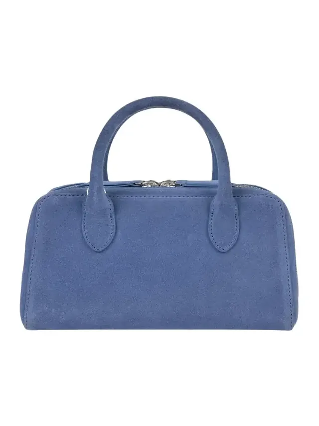 The Ivy 22 Suede Top-Handle Bag