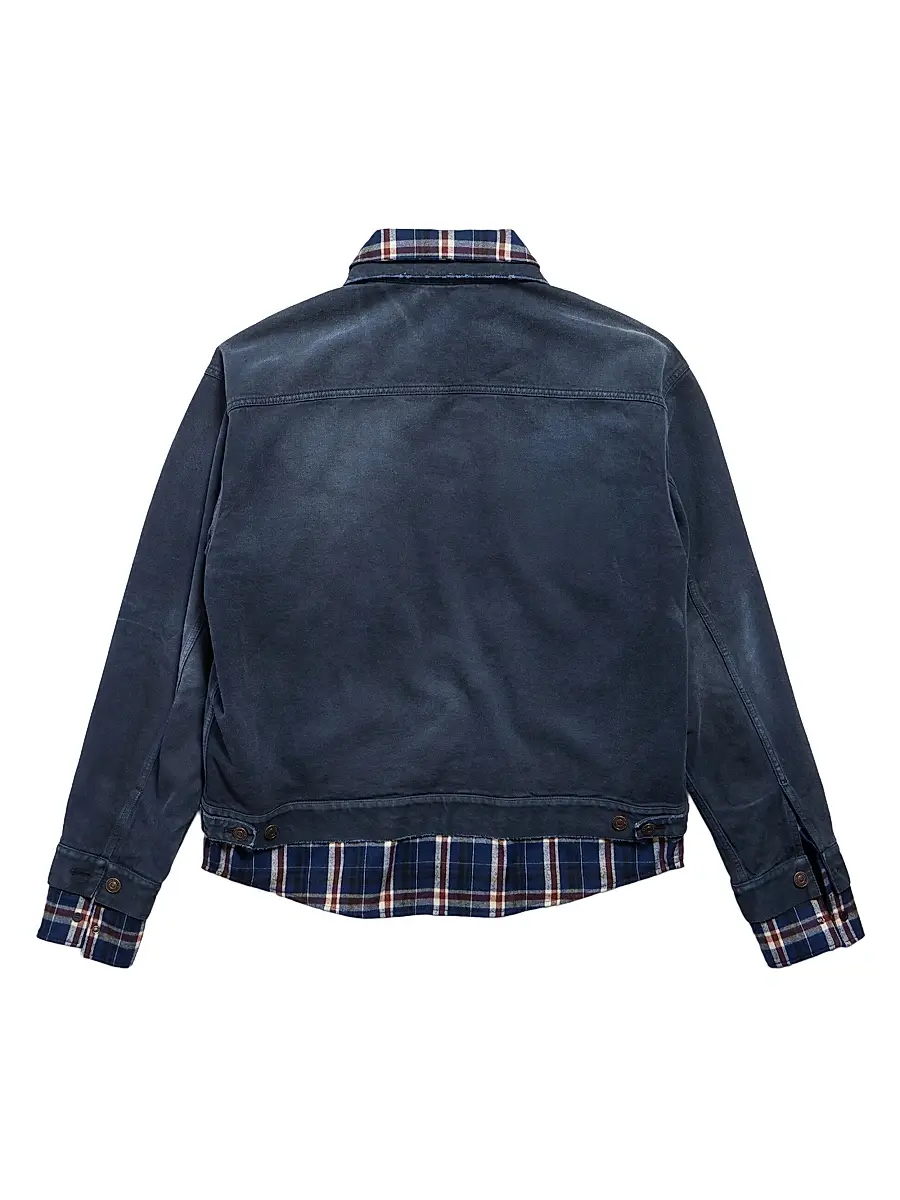 Balenciaga Men's Patched Denim Jacket | Thumbnail 2 Balenciaga Men's Patched Denim Jacket | Thumbnail 2