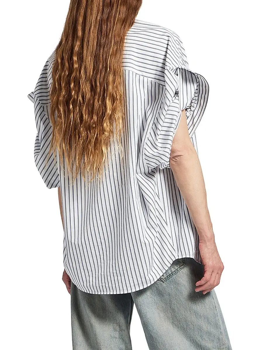 Balenciaga Women's Tucked Sleeve Shirt | Thumbnail 6 Balenciaga Women's Tucked Sleeve Shirt | Thumbnail 6