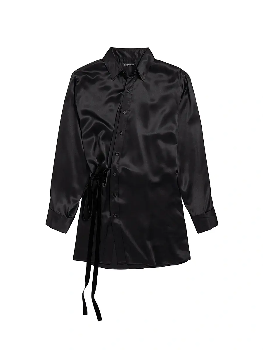 Balenciaga Women's Wrap Dress - Black | Image 1 Balenciaga Women's Wrap Dress - Black | Image 1