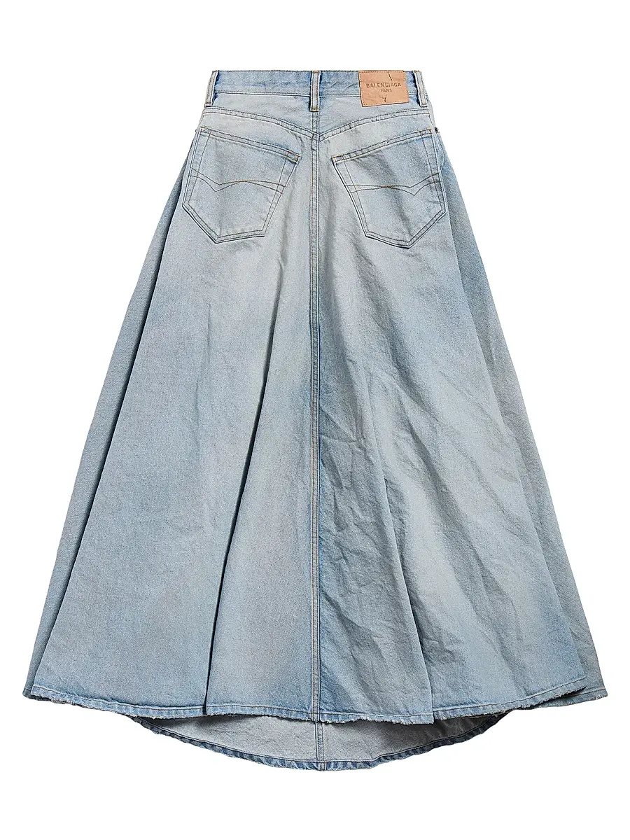 Balenciaga Women's Godet Maxi Skirt | Thumbnail 2 Balenciaga Women's Godet Maxi Skirt | Thumbnail 2