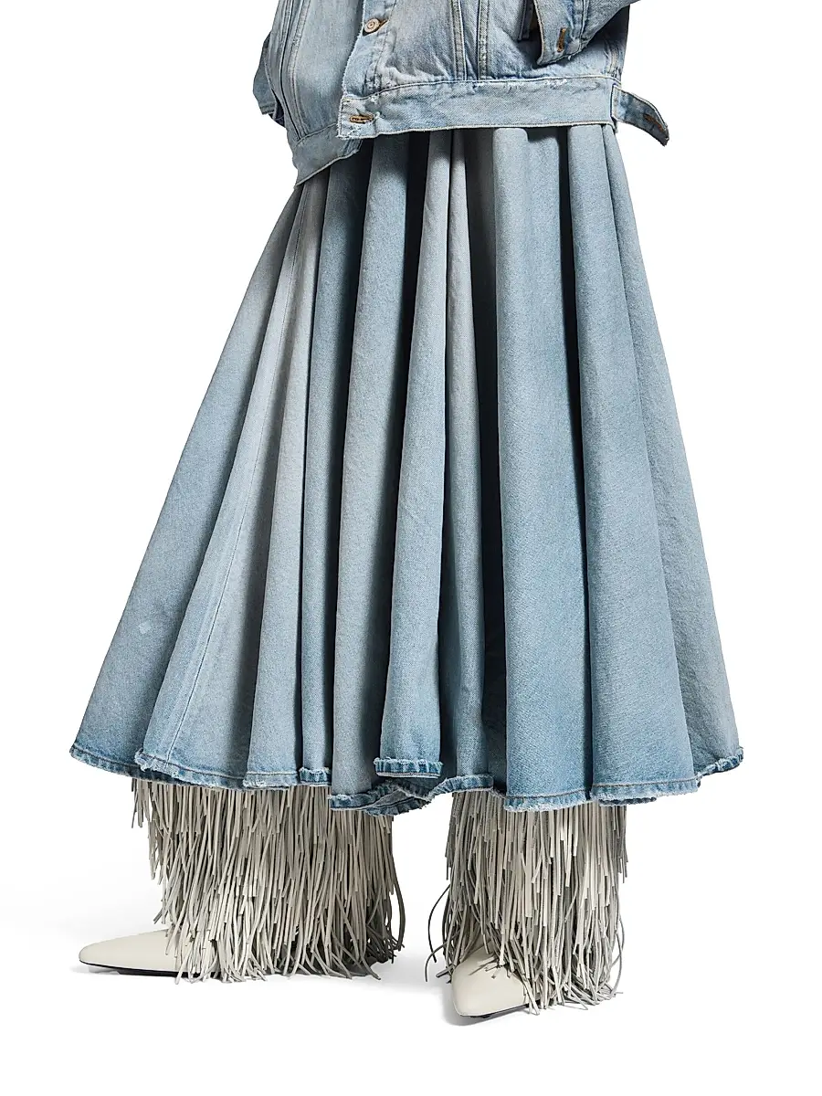 Balenciaga Women's Godet Maxi Skirt | Thumbnail 3 Balenciaga Women's Godet Maxi Skirt | Thumbnail 3