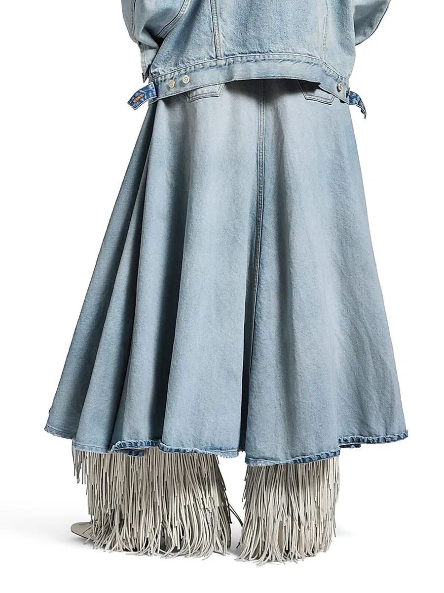 Balenciaga Women's Godet Maxi Skirt | Thumbnail 4 Balenciaga Women's Godet Maxi Skirt | Thumbnail 4